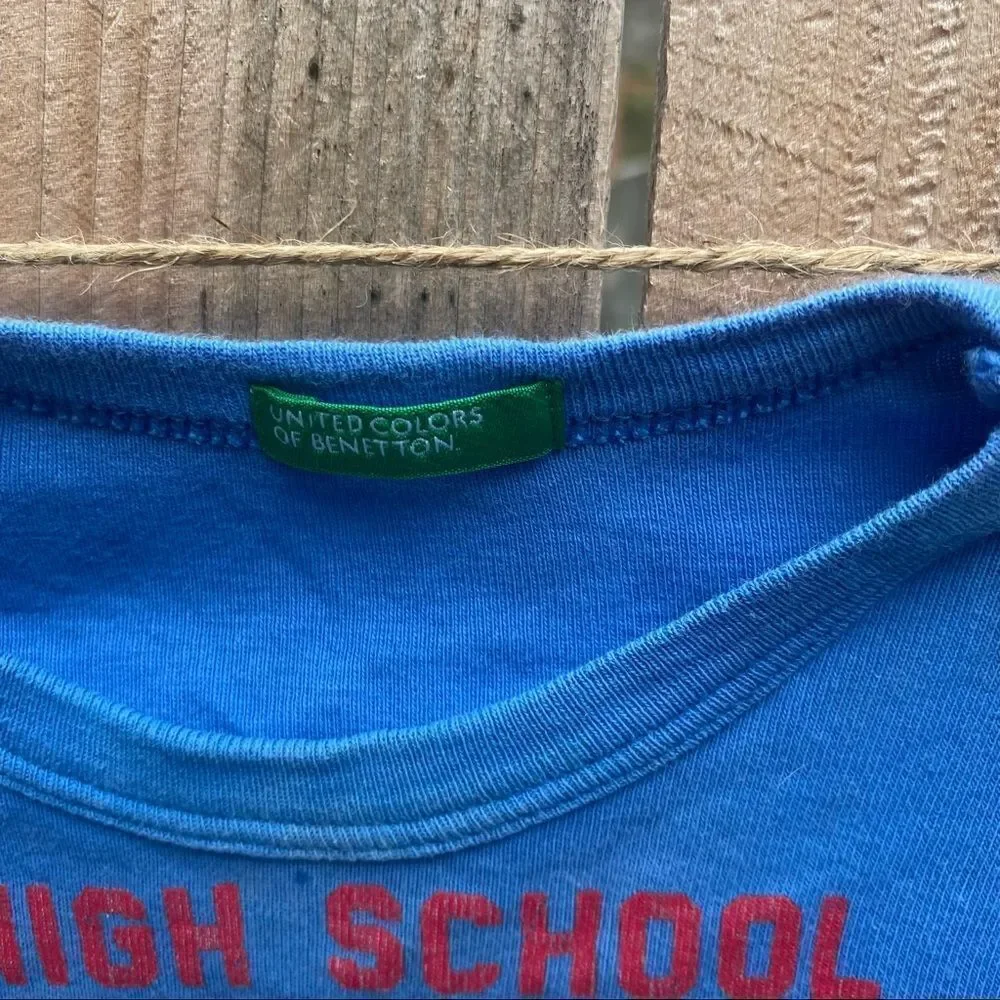Benetton baby T-shirt blue size 12 months
